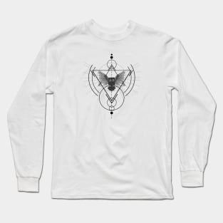 Geometry Owl spreading its wings Long Sleeve T-Shirt